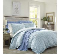 Laura Ashley Jaynie Parure de lit, Coton, Vert Sapin, Full/Queen