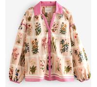 Laura Ashley Laura Ashley Coral Pink Pershore Postcards Cotton Loose Beach Co-ord Shirt