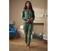 Laura Ashley Laura Ashley Emerald Green Josette Jersey Twosie Pyjamas