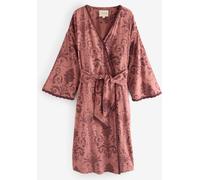 Laura Ashley Laura Ashley Rose/Burgundy Josette Dressing Gown Rose/Burgundy XS (EU 34)
