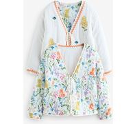 Laura Ashley Laura Ashley White Elston Garden Reversible Quilted Jacket