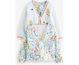 Laura Ashley Laura Ashley White Elston Garden Reversible Quilted Jacket