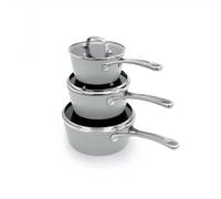 Laura Ashley Lot de Casserole Induction Antiadhésives 3 Pcs (16/18/20 cm) avec Couvercles - Set Casserole Aluminium Forgé, Sans PFOA, Faciles à Nettoyer et Compatibles Tous Feux, avec Garantie 10 Ans