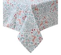 Laura Ashley Nappe décorative, résistante aux Plis et aux Taches, Anti-déversement, imperméable, Facile d'entretien, Lavable, Tissu en Polyester pour Salle à Manger, Cuisine, Vacances, fête, 177,8 cm