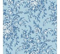 Laura Ashley Papier peint intissé Picardie Sky 1005 x 52cm Bleu