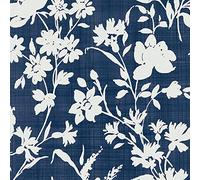 Laura Ashley Papier Peint intissé Rye Midnight Seaspray 1005 x 52cm Bleu
