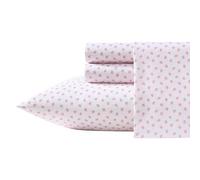 Laura Ashley - Parure de lit pour Enfant, en Microfibre Ultra Douce et Respirante, avec taie d'oreiller Assortie, Infroissable, Essentiels d'intérieur vibrants (Rose (Sweet Lady Bugs Pink, lit