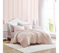 Laura Ashley - Parure de lit réversible avec Couvre-Oreiller, Toutes Saisons Farmhouse Home D cor (Rose Hailee, lit Double/Grand lit)