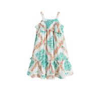 LAURA ASHLEY Robe bleu ciel / vert / rose / blanc cassé, Taille 134