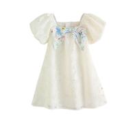 LAURA ASHLEY Robe bleu clair / gris clair / rosé / blanc cassé, Taille 134