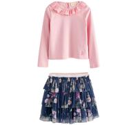 LAURA ASHLEY Set bleu marine / vert pastel / violet / rose, Taille 128