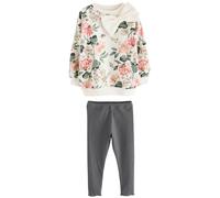 LAURA ASHLEY Set 'Romilly' gris foncé / vert / rose / blanc, Taille 128