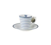 Laura Ashley Tasse à expresso et soucoupe Motif rayures