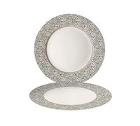 Laura Ashley Wild Clematis Collectables Ensemble cadeau 2 assiettes 23 cm Porcelaine