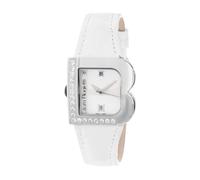 Laura Biagiotti, Femme, Accessoires, Blanc, Taille: ONE Size Elegant Leather Dress Watch