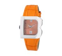 Laura Biagiotti, Femme, Accessoires, Orange, Taille: ONE Size Elegant Leather Dress Watch