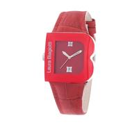 Laura Biagiotti, Femme, Accessoires, Rouge, Taille: ONE Size Elegant Leather Strap Dress Watch