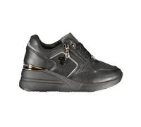 Laura Biagiotti - Polyester Sports Baskets with Cushioned Sole - Femme - Chaussures - Noir - Taille: 40 EU