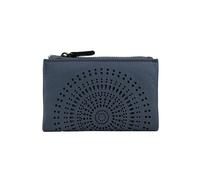 Laura Biagiotti Portefeuille Femme en Cuir Véritable, Découpé au Laser avec Motif Géométrique, Petit et Compact, avec Boîte