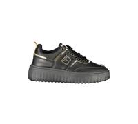 Laura Biagiotti - Rhinestone Platform Baskets - Femme - Chaussures - Noir - Taille: 40 EU