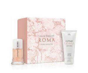 Laura Biagiotti Roma Fiori Bianchi EDT 25 ml + Lait pour le corps 50 ml