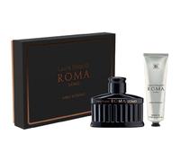 Laura Biagiotti Roma Homme Noir Extrême Eau De Parfum 125 ml avec gel de douche 100 ml, coffret cadeau parfum pour lui