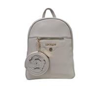 Laura Biagiotti Sac à dos pour femme, ligne Loverty, cuir synthétique, accessoires or, dimensions 25,5 x 31,5 x 13 cm Art. LB26S-114-3, Terre, Media, Décontracté