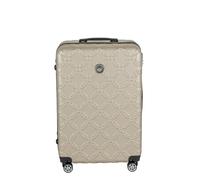 Laura Biagiotti - Trolley Grande Champagne, Champagne, Grande valise avec coque rigide, fermeture éclair à double curseur, et 4 roues multidirectionnelles.