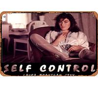 Laura Branigan Affiche en métal vintage avec inscription « Self Control Still » 20,3 x 30,5 cm