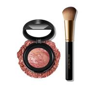 LAURA GELLER NEW YORK Baked Blush-n-Brighten Lot de 2 pinceaux à blush marbrés Abricot Berry et biseautés