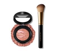 LAURA GELLER NEW YORK Baked Blush-n-Brighten Lot de 2 pinceaux à blush marbrés, pamplemousse rose et blush