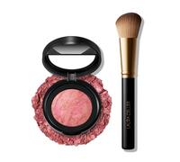 LAURA GELLER NEW YORK Baked Blush-n-Brighten Lot de 2 pinceaux à blush marbrés Rose crème au beurre et pinceau biseauté