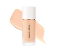 Laura Mercier Fond de teint liquide imperméable à l'eau sans défaut : couverture moyenne à construire, résistant à la décoloration 12 heures, finition naturelle, hydratant, durable, non comédogène