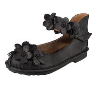 Laura Vita Ballerines à lanières 'Hocobio' noir, Taille 37