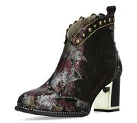 LAURA VITA - Boots en cuir multicolores avec semelle à talon décroché haut et zip - Taille numeric_35