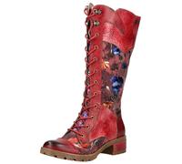 Laura Vita Bottes à lacets bleu / rouge cerise / rouge foncé, Taille 37