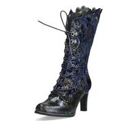 LAURA VITA Bottes pour Femmes Alcbaneo 351, Pointure:40 EU, La Couleur:Bleu