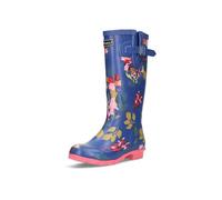 LAURA VITA Bottes pour Femmes Floral, Pointure:37 EU, La Couleur:Bleu