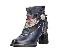 Laura Vita Bottines beige foncé / marine / brun foncé / blanc, Taille 37