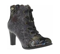 Laura Vita Bottines à lacets gris argenté / noir, Taille 41