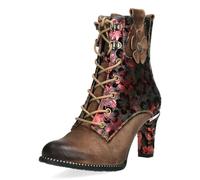 LAURA VITA Bottines Femme Alcbaneo 141, Pointure:37 EU, La Couleur:Marron