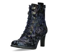 LAURA VITA Bottines Femme Alcbaneo 141, Pointure:40 EU, La Couleur:Bleu