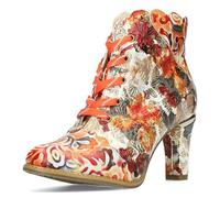 LAURA VITA Bottines Femme Alcbaneo 2271, Pointure:37 EU, La Couleur:Orange