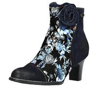 LAURA VITA Bottines Femme Elcodieo 1223, Pointure:37 EU, La Couleur:Bleu