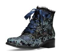 LAURA VITA Bottines Femme Emcmao 45, Pointure:39 EU, La Couleur:Bleu