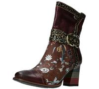 LAURA VITA Bottines Femme Geceko 20, Pointure:39 EU, La Couleur:Marron