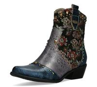 LAURA VITA Bottines Femme Hicnio 20, Pointure:38 EU, La Couleur:Bleu