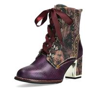 LAURA VITA Bottines Femme Kacio 05, Pointure:38 EU, La Couleur:Violet