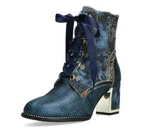 LAURA VITA Bottines Femme Kacio 05, Pointure:40 EU, La Couleur:Bleu