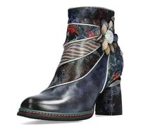 LAURA VITA Bottines Femme Kinoao 13, Pointure:37 EU, La Couleur:Bleu